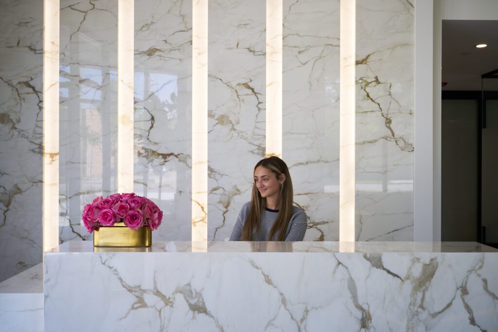 The Stein Center for Advanced Dentistry receptionist area